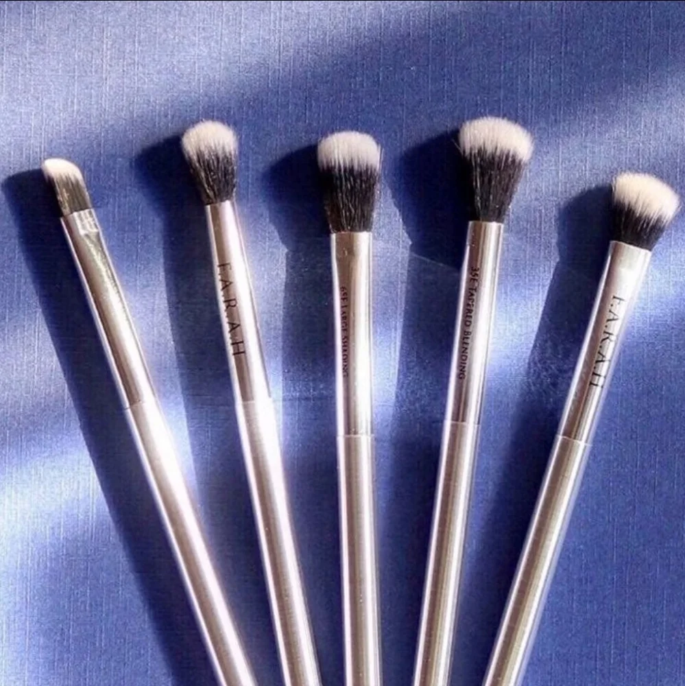 F.A.R.A.H. Eye Perfection 5pc Make-Up Cosmetics Brushes Set NWT